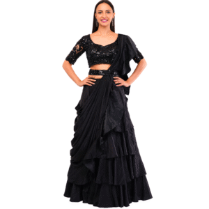 Luxury Draape Lehenga Set