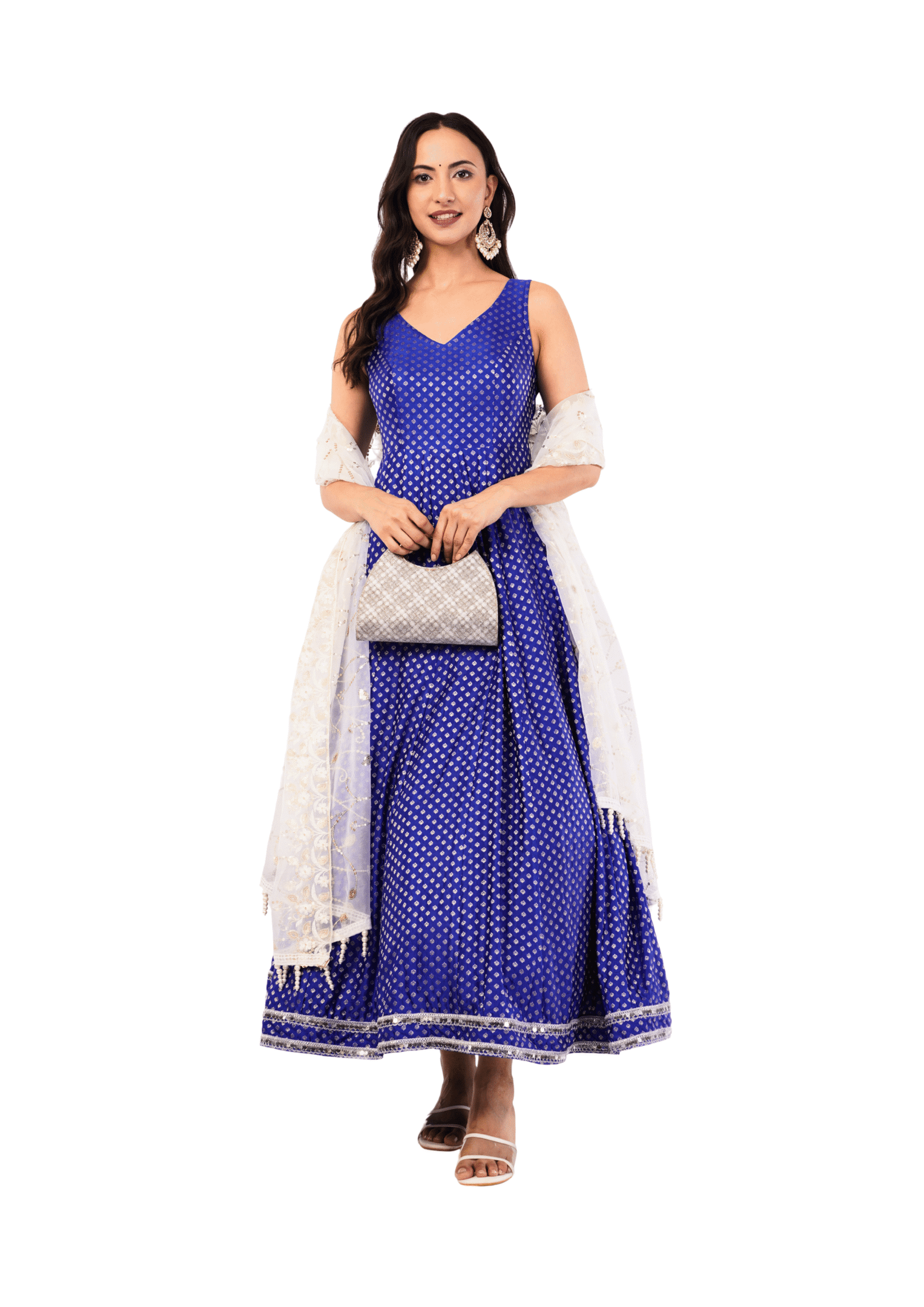 Traditional Anarkali Suit Outfit - Image 2