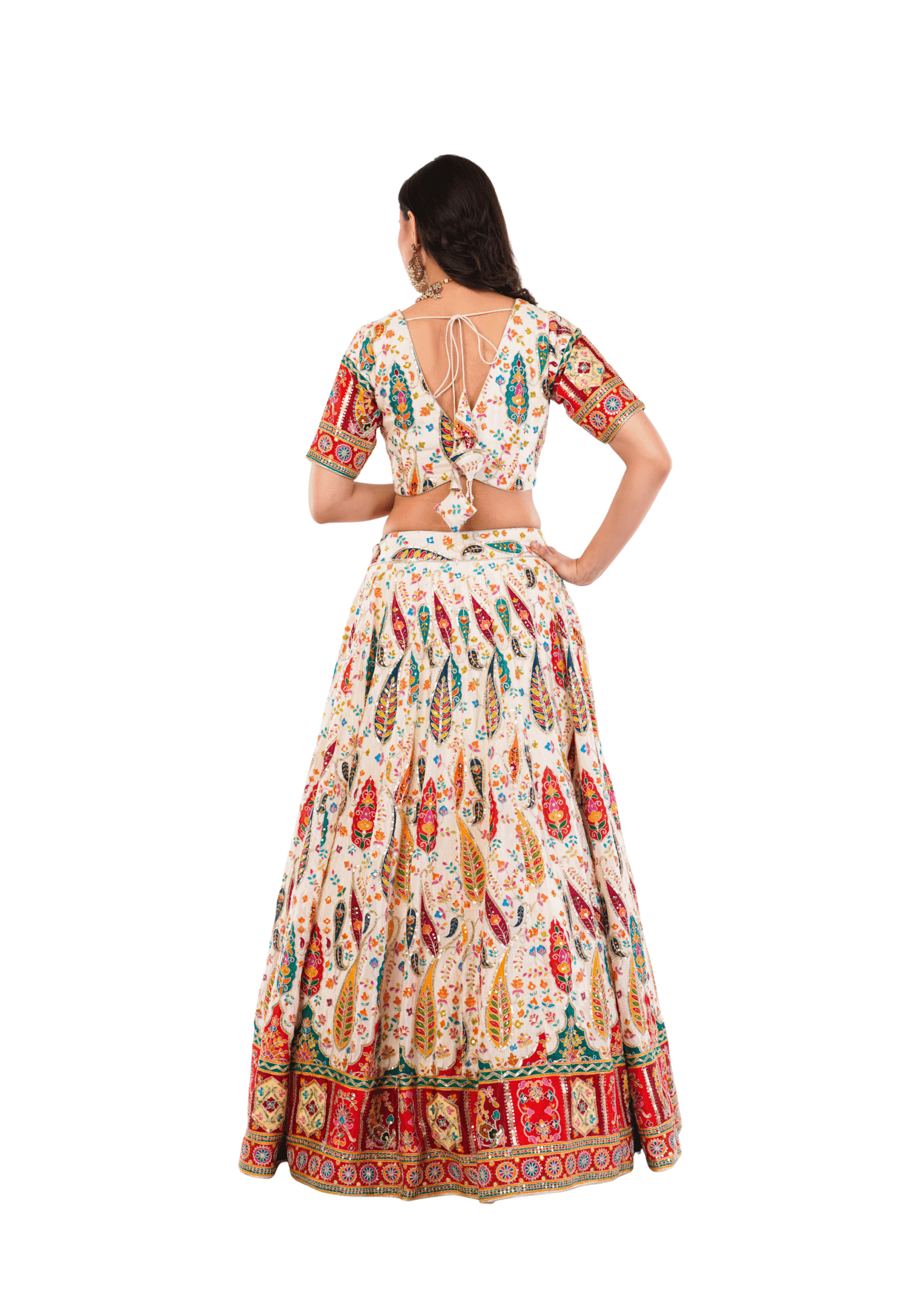 Crepe Embroidered Lehenga Set - Image 3