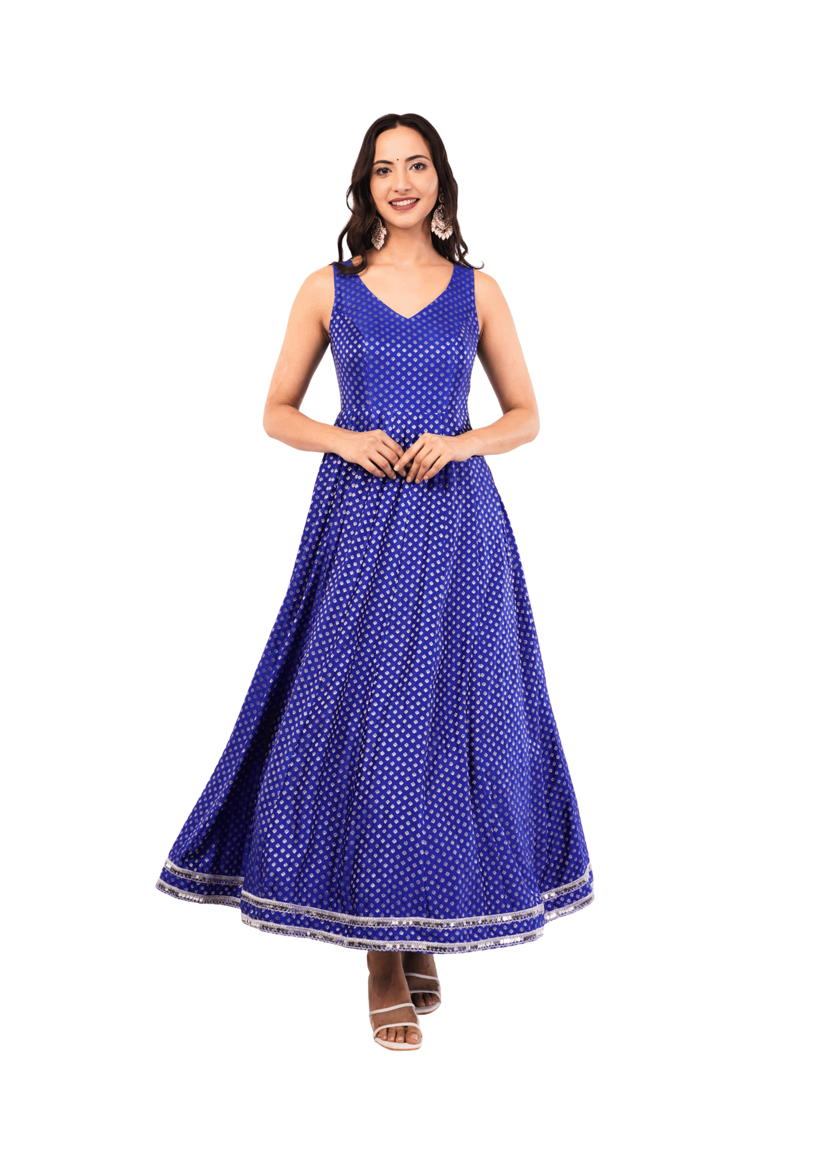 Traditional Anarkali Suit Outfit - Image 3